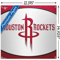 Houston Rockets - Logo Wall poszter push csapokkal, 14.725 22.375