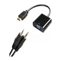 4XEM 4XHDMIVGAAB HDMI-VGA Adapter Audio kábellel-Fekete