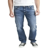 Silver Jeans Co. férfi Allan Classic Fit egyenes láb farmer, derékméret 28-42