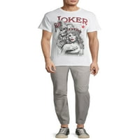 Joker & Beauty Sketch férfi és nagy férfi grafikus póló, 2-Pack